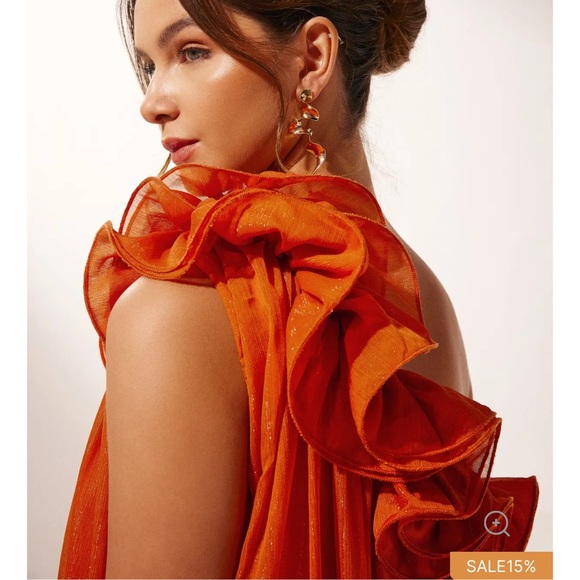 Sunfere Hedda One-shoulder Floral Maxi Dress - Picture 3 of 7